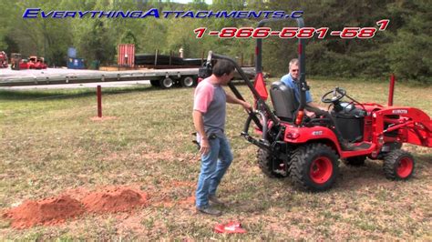 landshark small compact post hole digger|Tractor hole post digger: Front and rear mounted Auger.